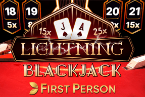First Person Lightning Blackjack by Evolution