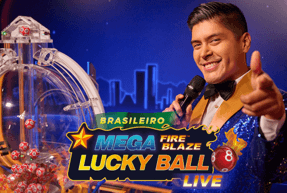 Mega Fire Blaze Lucky Ball Brasileiro by Playtech Live